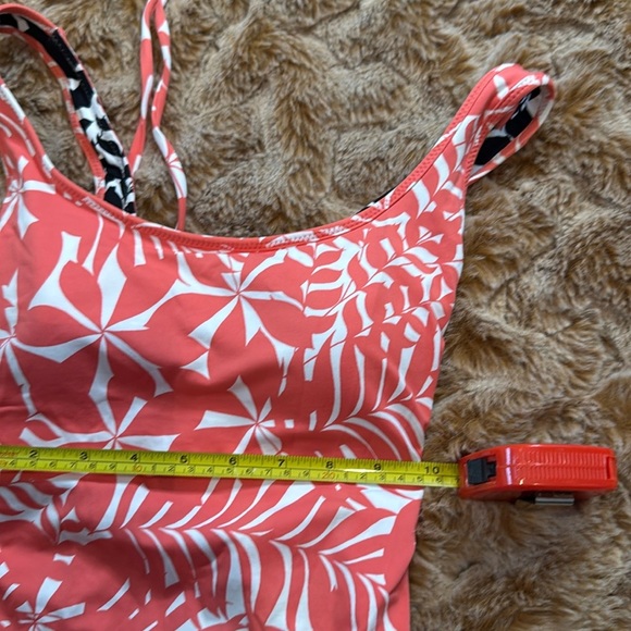 Two in One Tropical Women’s Swimwear in Coral and Black size S - Picture 10 of 10